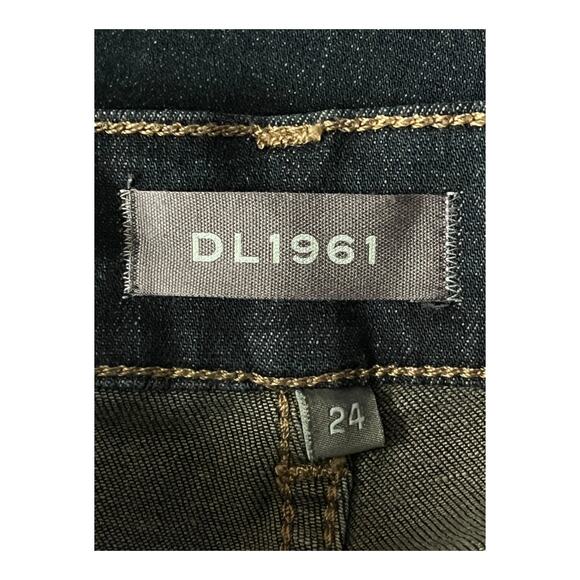 DL1961 jeans Farrow skinny high rise ankle dark blue size 24 - Picture 6 of 6